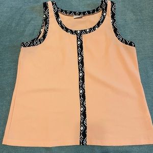 Peach and Black Aztec Tank
